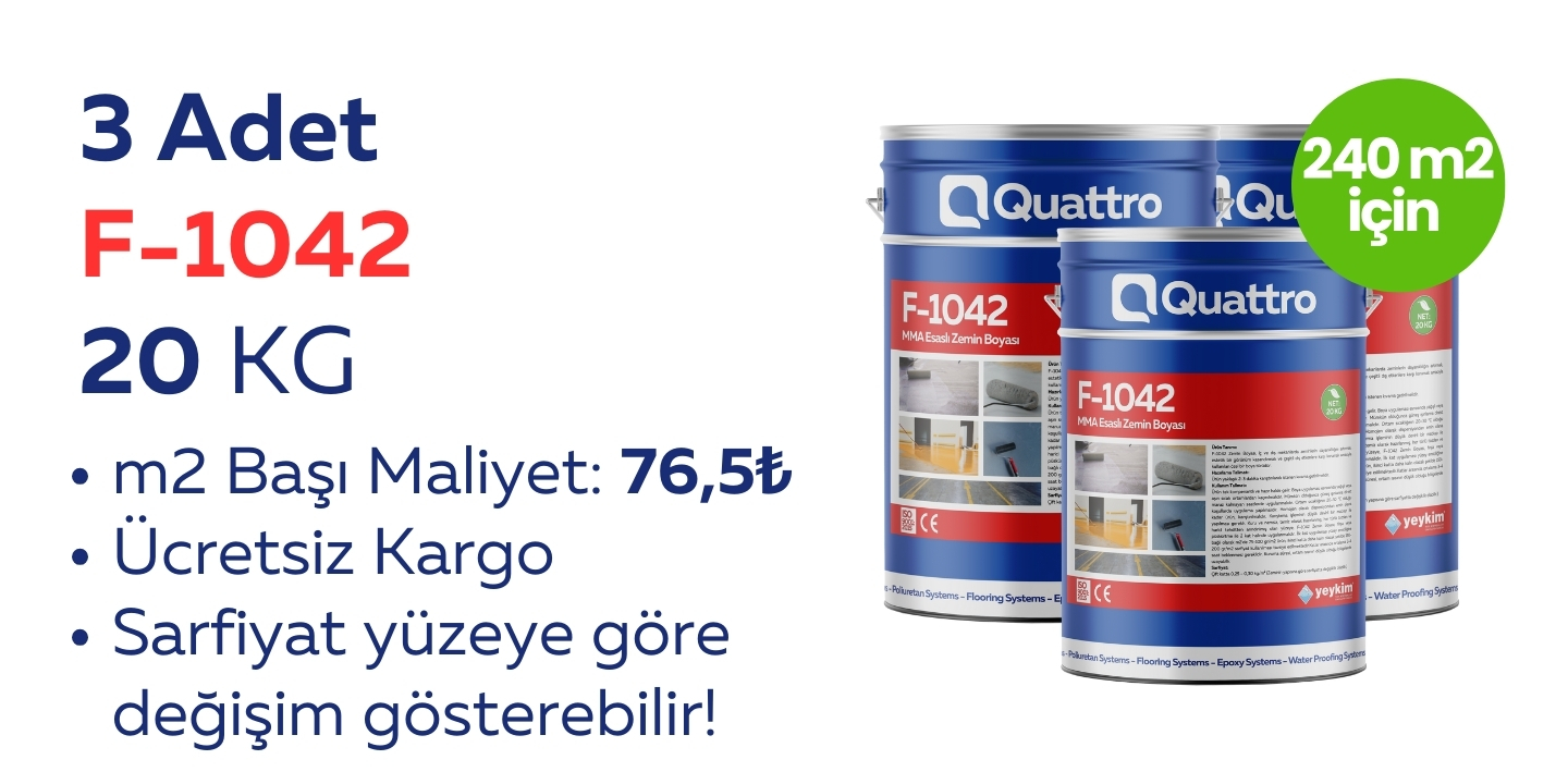 3 ADET 20 KG Zemin Boyası