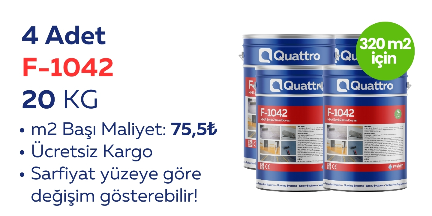 4 ADET 20 KG Zemin Boyası