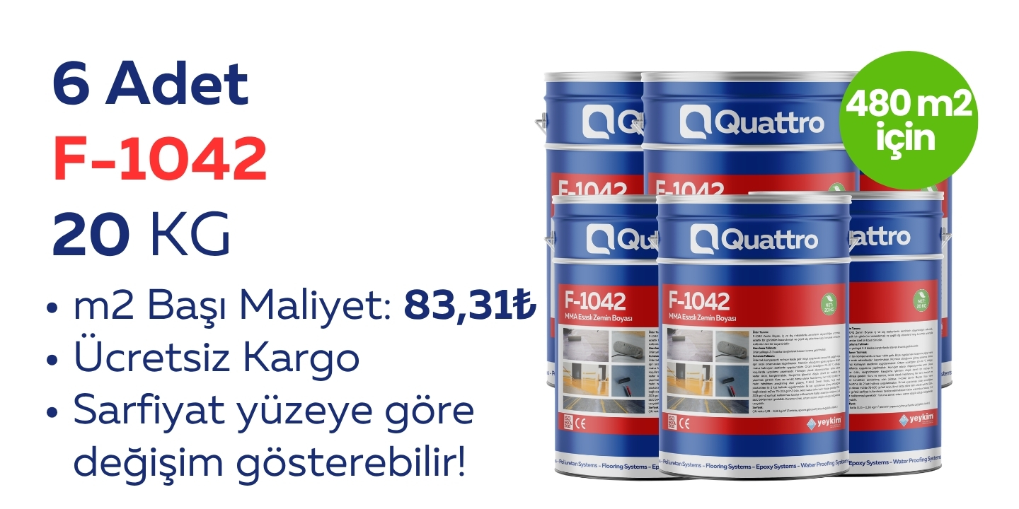 6 ADET 20 KG Zemin Boyası